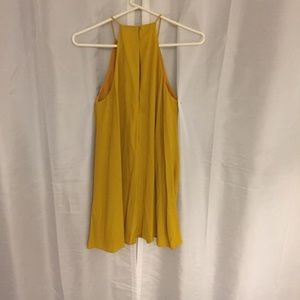 Mustard Flowy Summer Dress